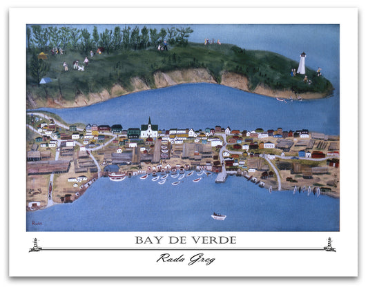 For your Home or Office, Art Print of Original Painting, Bay De Verde, Decorative Prints Collection, Rada Greg.