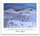 For your Home or Office, Art Print of Original Painting, Skating Williams Lake, Nova Scotia, Decorative Prints Collection, Rada Greg.