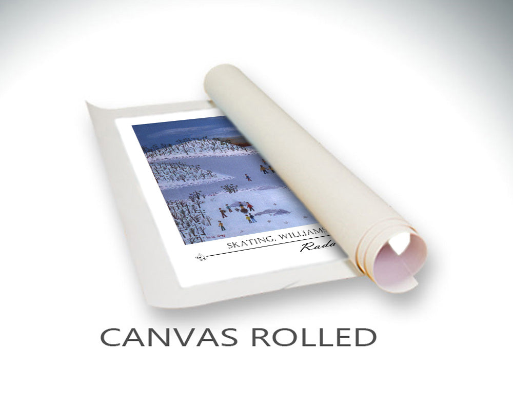 Decorative Prints Collection " Skating Williams Lake, Nova Scotia"